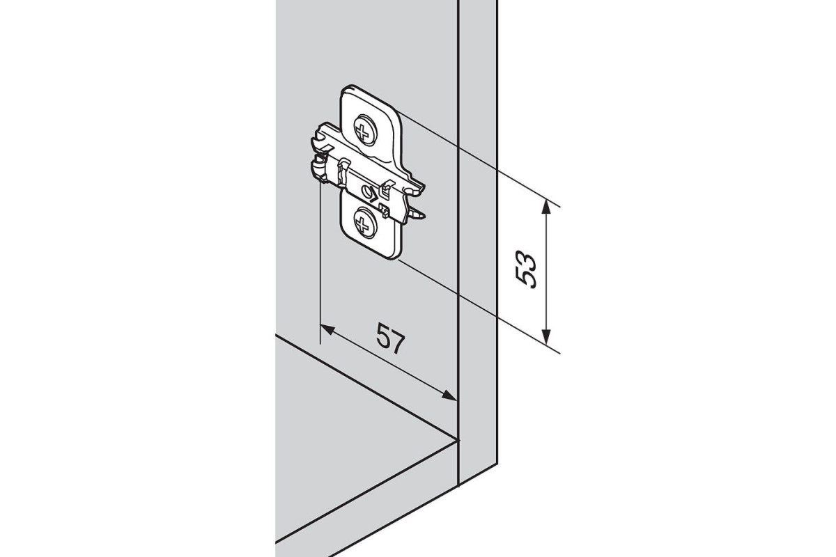 Placuta balama BLUM CLIP 173L6100