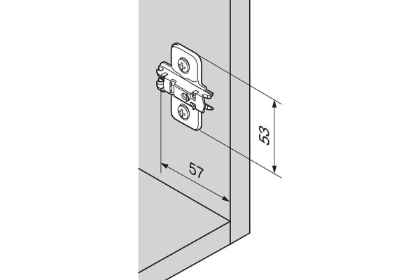 Placuta balama BLUM CLIP 173L6100