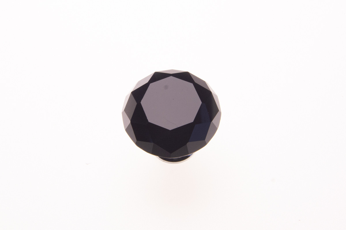 BUTON STICLA SPLASH NEGRU 30 MM