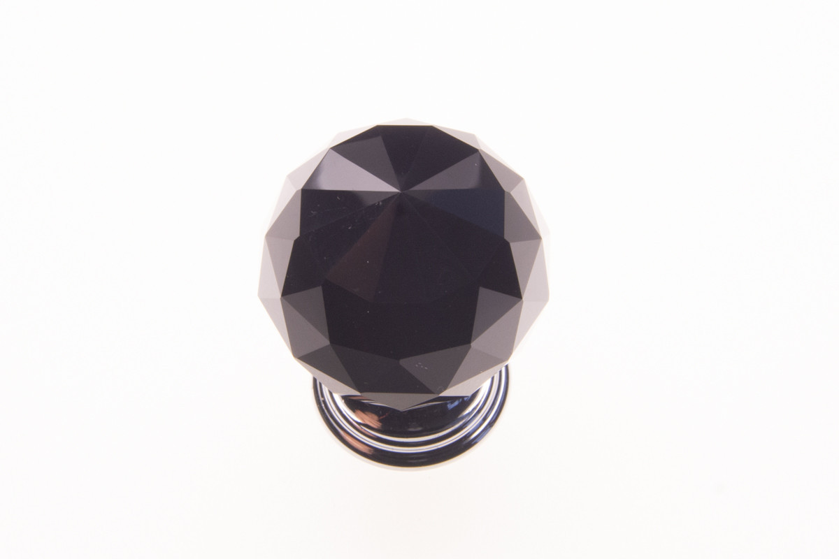 BUTON STICLA MARE NEGRU